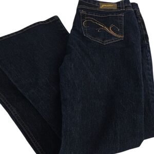 Grane Darkwash Blue Bootcut Jeans Short